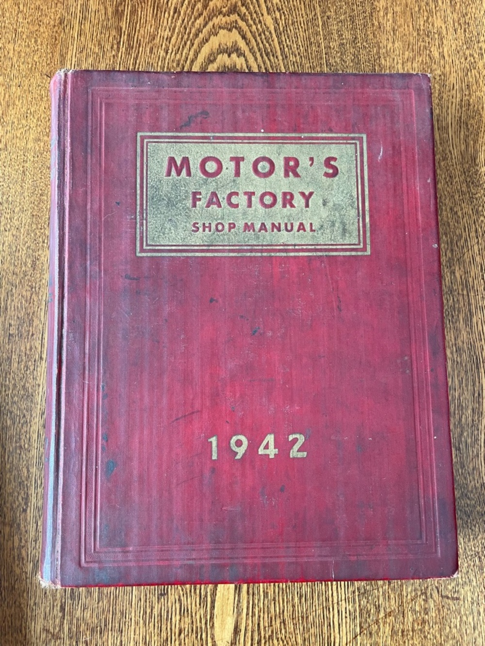 VINTAGE 1942 Motor's Factory Shop Manual